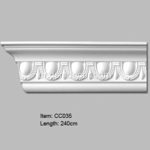 انڈے اور ڈارٹ ڈیزائن Polyurethane Cornice مولڈنگ